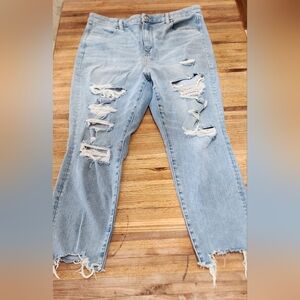 American Eagle distressed jeggings